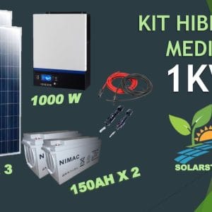 kit solar fotoovltaico 1kw 2 btaerias gel ciclo profundo