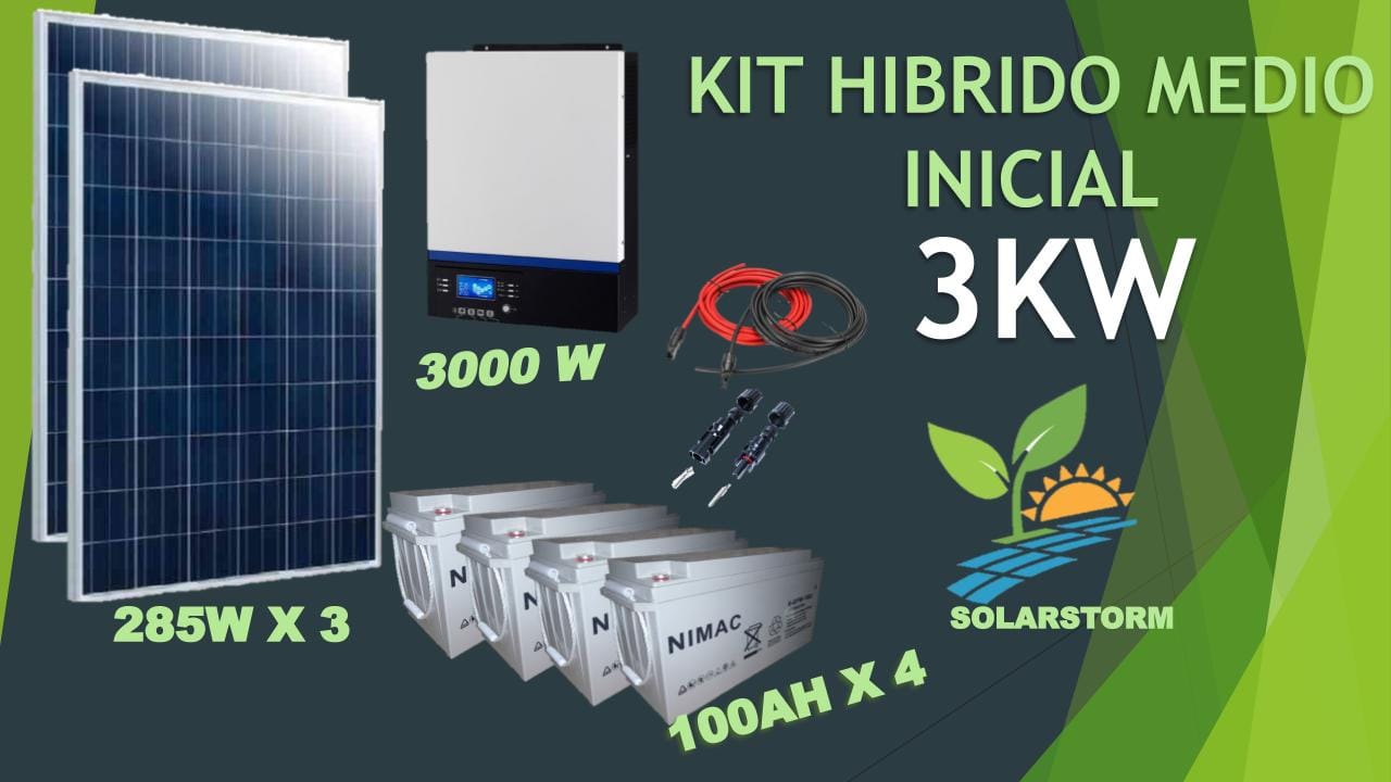 kit solar fotovoltaico 3kw inicial