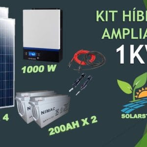 Kit Solar Off Grid Fotovoltaico 1000w Híbrido Ampliado