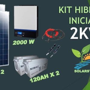 Kit Solar Off Grid Fotovoltaico 2000w Híbrido inicio