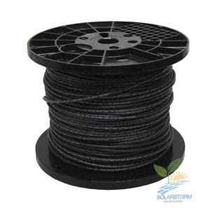 Rollo cable solar 100m 4mm negro