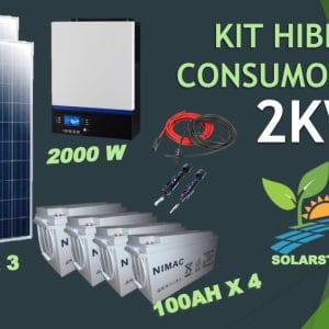 kit solar fotovoltaico 2kw con paneles solares policristalinos