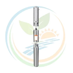 Bomba solar hibrida Pozo Profundo 4 pulg. 400 V. 5.7 m3/hr 162m.c.a. 2000 W. Gruntek